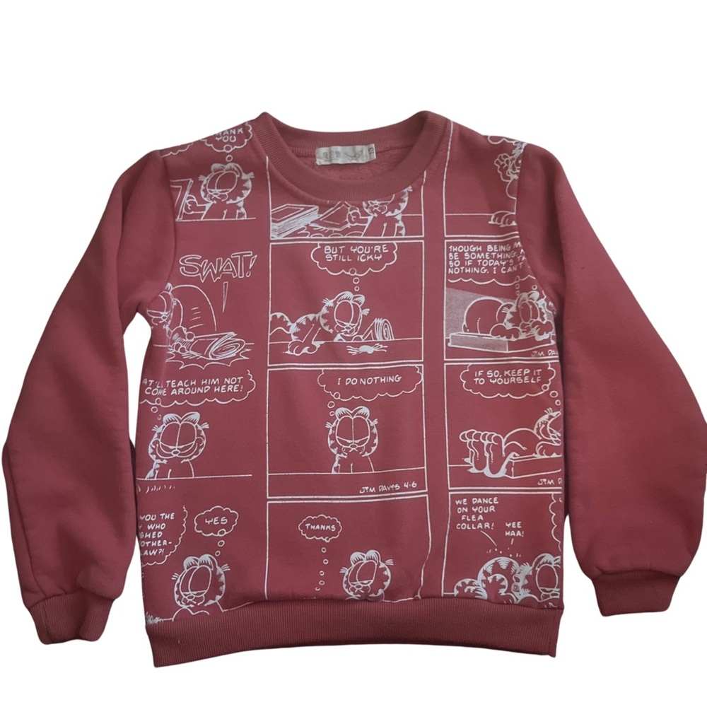 Garfield sweat top size 6